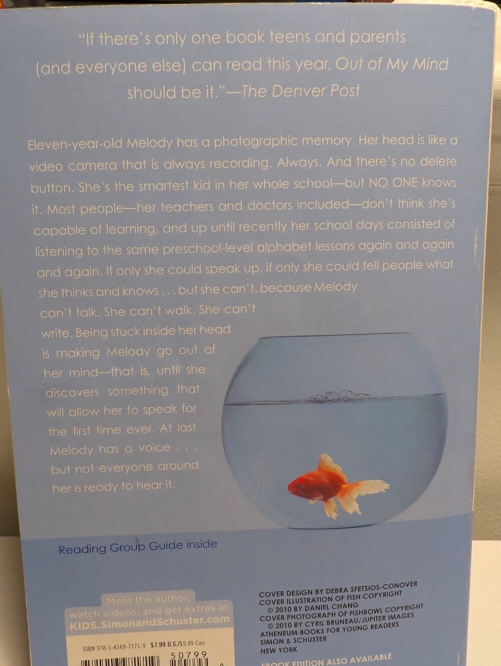 Out of My Mind by Sharon M. Draper - Young Adult Fiction - Picture 2 of 2